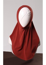 Resim Hürrem Bone Kiremit Pratik Hazır Geçmeli Genç Tesettür Bone Sandy Kumaş Düz Hijab 2312 05 Kiremit 