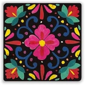Resim Oscar Stone Decor Doğaltaş Baskılı Bardak Altlığı Tile Desen 10X10 Cm Stone Coaster Dsn126-4 