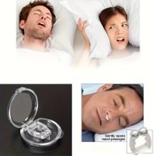 Resim 7 adet 7 adet Soluma Burun Klipsi Seti, Depolama Kutusu Dahil Silikon Anti-Snoring Yumuşak Pedler | Manyetik Kapanış | Güvenli Tasarım, Burun Klipsi 