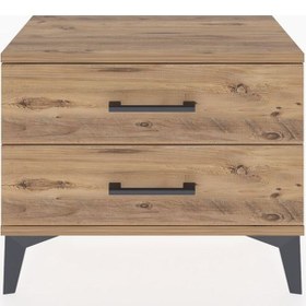 Resim Arges Komodin 2 Çekmeceli 60x30x48 Çam-çam Çam 