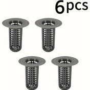 Resim Trendooze Sunshine022 6 Adet Plastik Kıl Toplayıcı Filtre Düzenleyici Ince Mesh Banyo Mutfak Lavabo 