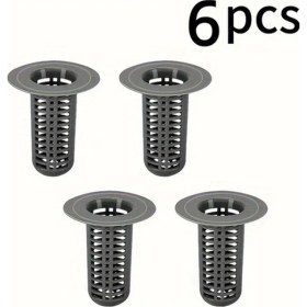 Resim Trendooze Sunshine022 6 Adet Plastik Kıl Toplayıcı Filtre Düzenleyici Ince Mesh Banyo Mutfak Lavabo 