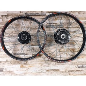 Resim Ride İt Komple Takım Jant 120x19 / 120x17 Nikel Milli Diksli Model '- 