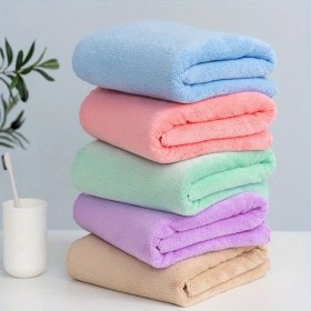 Resim Gateesat Yumuşak Kadife Havlu 1 3 5 Adet Yüksek Yoğunluklu Yüz Havlusu Rastgele Renk 