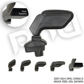 Resim Opel Corsa D Araca Özel Kol Dayama Kolçak Siyah 2007-2014 Arası M 