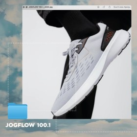 Resim Decathlon Kalenji Erkek Koşu Ayakkabısı - Gri / Turuncu - Jogflow 100.1 