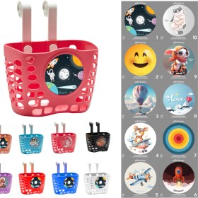 Resim Heugers Kinderbox Bisiklet Scooter Ön Sepet - Aletsiz Kurulum, Etiket Hediyeli, 19-22,2 mm Uyumlu 