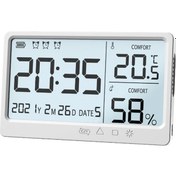 Resim Padalink "yüksek Hassasiyetli Lcd Termometre Ve Nem Ölçer İle Alarmlı Dijital Saat" 