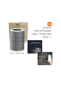 Resim Xiaomi Smart Air Purifier 4 Filtre Gri High Efficiency 