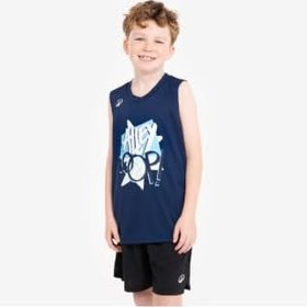 Resim Decathlon Kipsta Çocuk Basketbol Forması, Koyu Lacivert, 12-13 Yaş 