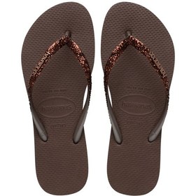 Resim Havaianas Slım Glıtter Iı Simli Parlak Parmak Arası Terlik 4146975 4146975 0727 Kahverengi 