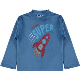 Resim Supersoft 3-11 Yaş Pijama Takımı - Mavi - Mavi / 7-8 Yaş 