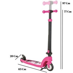 Resim 6+ Yaş Sport Scooter Çift Tekerli Pembe 