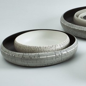 Resim Rina Menardi Nautilus Large Kase Ø28xH5,5 cm - Horn 