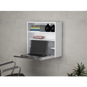 Resim Dekorister Violin Laptop Çalışma Masası Beyaz 