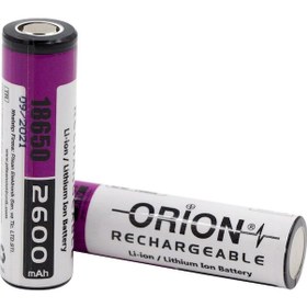 Resim Orion 2600 mAh 3.7 V 18650 Li-Ion Şarj Edilebilir Pil 