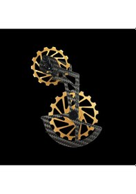 Resim Nova Ride Ceramic Ospw Shimano 105 R7000 Altın Karbon Bisiklet Aktarıcı Kafesi Siyah 