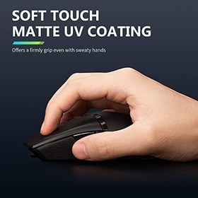 Resim DELUX M800Pro Oyun faresi kablosuz, PAW3395 sensörlü 26000DPI ile, üç modlu, Huano pembe şalter, 80 saat pil, 72 g hafif 