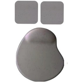 Resim Oval Füme Kum Desen Bilek Destekli Mouse Pad + 2 Adet Kupa Fincan Bardak Altlığı Altlık Set 