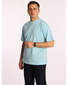 Resim Kral23 Düz Ovr Tişört Bebe Mavi Mavi 