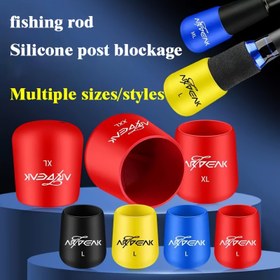 Resim 2 Adet Olta Kolu Kılıfı, Silikon Malzeme, Dış Kapaklı, Dayanıklı ve Esnek, Deformasyona Dirençli, Açık Hava Balıkçılık Ekipmanı 