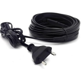 Resim Jms Ab Fişli 220v Önceden Montajlı Isıtma Kablosu Su Borusu Donmaya Karşı Isıtma Kablosu 7m 