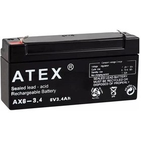 Resim Atex 6 Volt - 3.4 Amper Yatık Akü 