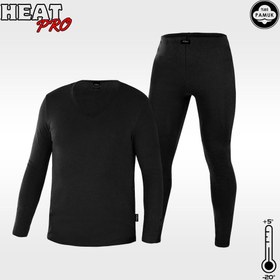 Resim Termal İçlik Takım - HeatPro - Siyah - Pamuklu - Argeus - S 