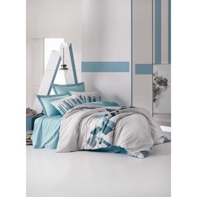 Resim Cotton Box Mode Line Ranforce Çift Kişilik Nevresim Takımı-Nesto Petrol 