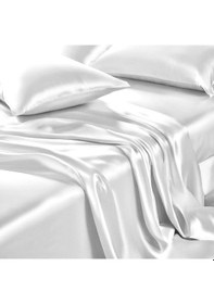 Resim Antibakteriyel Terletmeyen İpek Saten Yastık Kılıfı 2'li 50x70 Beyaz Çok Renkli 