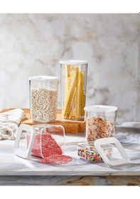 Resim Vip Ahmet VP-188 Kare Saklama Kabı Seti 5'li Şeffaf 