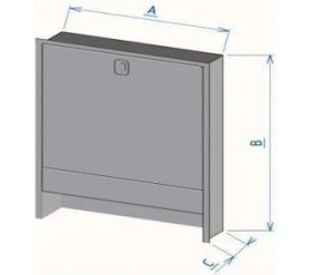 Resim Eryıl Sıva Altı Kollektör Dolabı 40X60X10 cm 