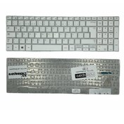 Resim Notespare Samsung ile Uyumlu NP470R5E-X01TR, NP510R5E-S01TR Notebook Klavye Beyaz TR 