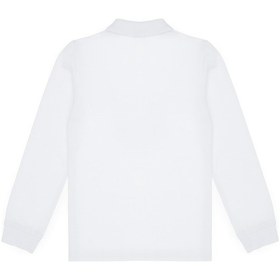 Resim U.S. Polo Assn. Erkek Çocuk Beyaz Basic Polo Yaka Sweatshirt 50313790-VR013 