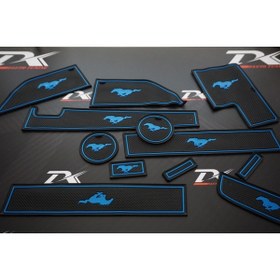 Resim DK Tuning Mustang 6 2015-2019 Uyumlu Araç Içi Silikon Kaymaz Ped Kaplama Seti 