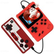 Resim 8-bit Mini Video Oyunu Konsolu Dahili 500 Oyun Retro Taşınabilir Konsol Elde Red With Gamepad 