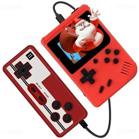 Resim 8-bit Mini Video Oyunu Konsolu Dahili 500 Oyun Retro Taşınabilir Konsol Elde Red With Gamepad 
