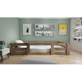 Resim Herseycik Ninnimo Montessori 90X190 Yatak Uyumlu Karyola Y13-3 