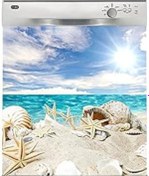 Resim Qedii Bulaşık Makinesi Sticker Kaplama Beyaz Eşya Kaplama Seashells 
