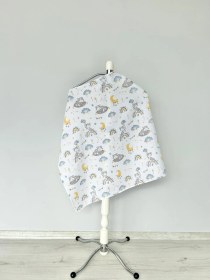Resim %100 Pamuk Tek Katlı Müslin Emzirme Önlüğü 75x90 Tlk 