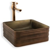 Resim Lena Tezgah Üstü Lavabo Bakır E-2105C 