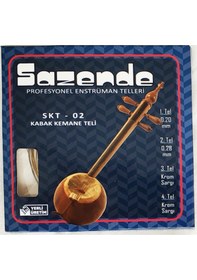 Resim Sazende SKT-02 Kabak Kemane Teli - Set - Tıraşlanmış Krom Sargıl 