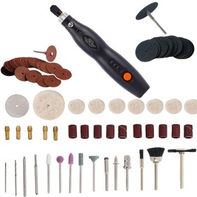 Resim 113 Parça Kablosuz Döner Alet Seti - Elektrikli Taşlama, Kesme, Zımparalama, Oyma, Parlatma, Delme Aksesuarları, 3.7V Lityum İyon Pil, 3 Hız Ayarı, Taşınabilir USB Şarj, ABS Malzeme, DIY Projeleri / Ev İyileştirme / El Sanatları Tutkunları İçin 