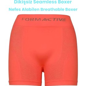 Resim Tezzgelsin Erkek Dikişsiz/seamless Nefes Alabilen Boxer 3 Adet Neon Turuncu 