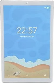 Resim Tablet, 8MP Ve 20MP Tip C Hızlı Şarj 5.2 MT6735 Sekiz Çekirdek CPU 6GB RAM 128GB ROM WiFi Tablet 10 inç Video Izleme Için (SILVER) 