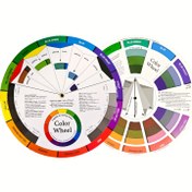 Resim BAMDA'S Renk Karıştırma Tekerleği - Eğitici Sanat ve Makyaj Paleti Kılavuzu, Renk Tekerleği ile Renk Tekerleği için Sanatçılar, Öğretmenler ve Öğrenciler için Renk Karıştırma, Makyaj Paleti Kılavuzu | Görsel Öğrenme Aracı | Dayanıklı Kağıt Malzeme 