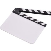Resim Lemestar 30x24cm Akrilik Film Klapboard - Boş Yazı Alanı, Ahşap Çubuklar, Manyetik Kapanma - Sinema/tv/video Kaydı İçin 