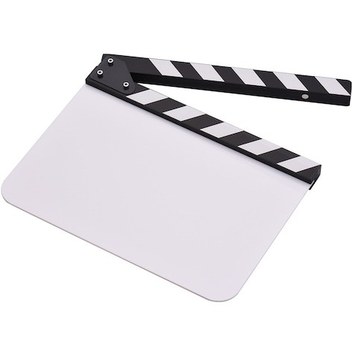 Xiyyadms Siyah Akrilik Ve Ahşap Film Klapboard - İngilizce Model 3 - 30x24.5x1.8cm