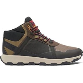 Resim Timberland Winsor Trail Kahverengi Bağcıklı Dış Mekan Botu Su Geçirmez Deri Malzeme ile Rahat Kullanım 