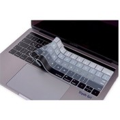 Resim Macbook Pro Klavye Koruyucu Us-abd İngilizce Touchbarlı Ombre A1706 A1989 A2159 A1707 A1990 Uyumlu Siyah Gri 